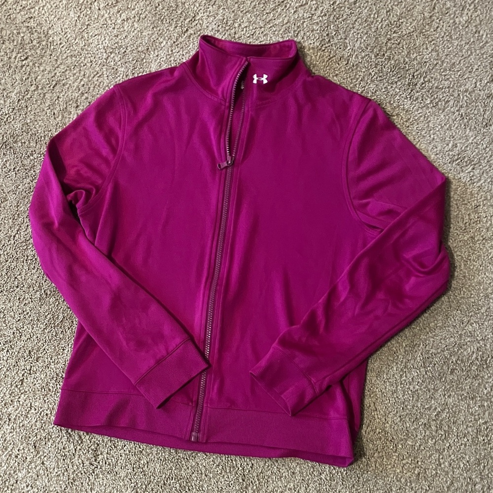 Under Armour Women's Magenta/ Fuschia Full-Zip Jacket